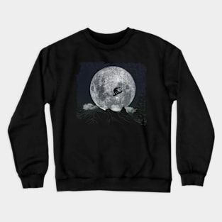 Snowboard Freestyle - Black Moon Crewneck Sweatshirt